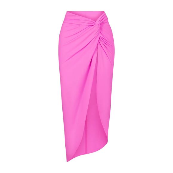NWT SKIMS Signature Swim Sarong Skirt - Taffy - XL - Picture 1 of 11